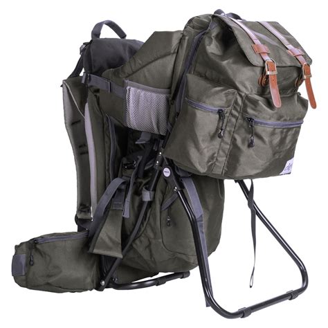 clevrplus urban explorer hiking baby backpack child carrier olive
