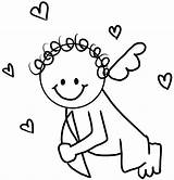 Cupid Pages Coloring Valentine Baby Drawing Easy Valentines Step Kids School Hearts Preschoolers Printable Draw Drawings Book Aged Instructions Cliparts sketch template