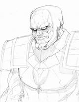 Darkseid sketch template