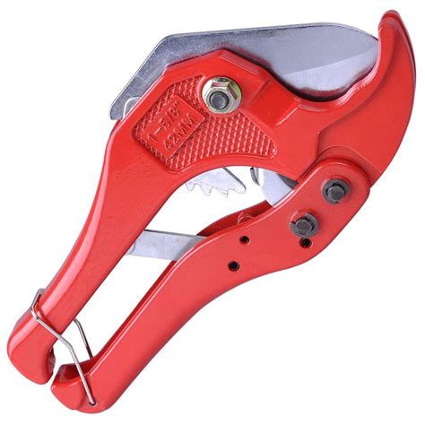 Thelashop 1 5 8 Ratchet Pex Pvc Pipe And Tube Cutter Red