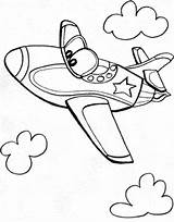 Coloring Pages Kids Airplane Jet Plane Printable Air Drawing Whit Face Airplanes Print Transportation Car Cars Color Getdrawings Colouring Shape sketch template