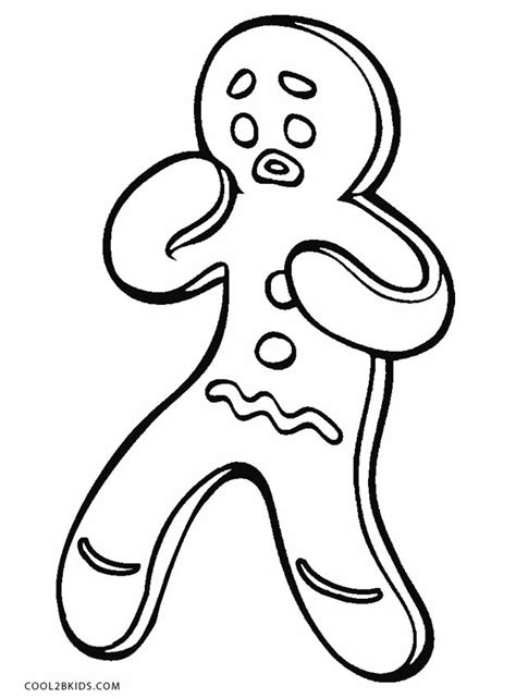 printable gingerbread man coloring pages  kids coolbkids