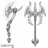 Axe Sword Warcraft Weapons Espadas Espada Vikings Lapiz Armadura Abstractos Tatuajes Wanelo Geekdraw Axes sketch template