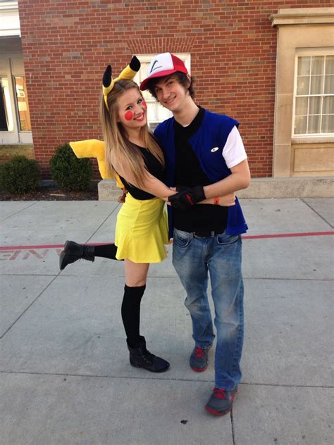 pikachu and ash couple halloween costume couples