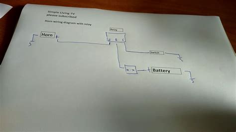 horn wiring diagram   pin relay youtube