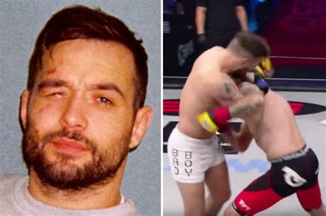 british cage fighter blinded after drenching himself with