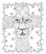Coloring God Easter Lion Judah Pages Etsy Instant Bible Christian sketch template