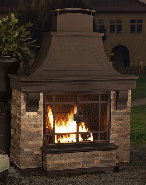 outdoor fireplace kits  perfect addition   patio