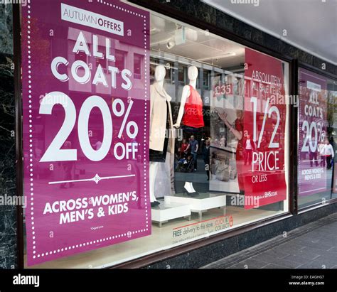 Shops And Stores Offering Discounts And Percent Off To