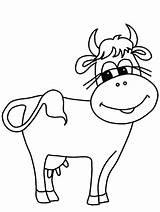 Colorir Vacas Desenhos Vaca Cow Toro sketch template