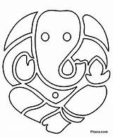 Ganesha Drawing Lord Coloring Pages Ganesh Kids Drawings Simple God Colouring Clipart Pitara Craft Outline Printable Painting Print Crafty Spirituality sketch template