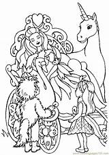 Unicorn Coloring Pages Princess Printable Color Getcolorings Print sketch template