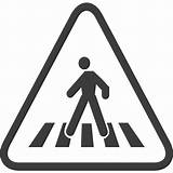 Crosswalk Warning Pedestrian Iconfinder sketch template