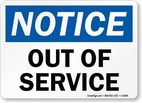 order signs   service signs  repair signs