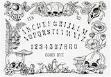Ouija Board A4 Etsy Print Guardado Desde sketch template