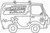 Coloring Mystery Machine Scooby Doo Pages Outline Van Clipart Printable Cartoons Drawing Choose Monster Drawings Scoobydoo Stencil Google Library Kids sketch template