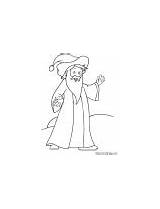 Wizard Coloring Pages Angry Simple Old sketch template