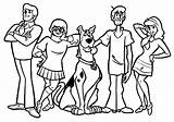 Scooby Doo Coloring Pages Cartoons Gang Printable Kids Popular Coloringhome sketch template