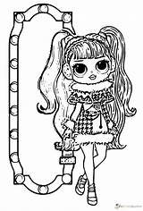 Coloring Omg Dolls Pages Lol Popular Print sketch template