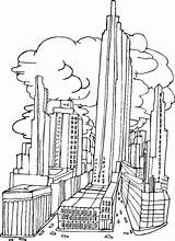Coloring City Pages York Color Buildings Skyline Kids Drawing Print Big Architecture Cities Tall Printable Sheets Drawings Bestcoloringpagesforkids Adult Easy sketch template