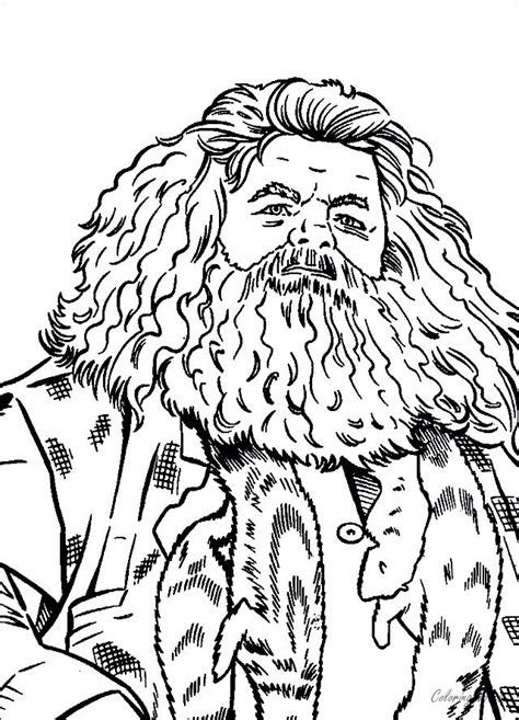 harry potter coloring pages rubeus hagrid harry potter coloring pages