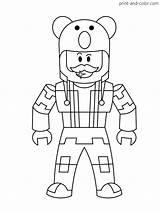 Roblox Piggy sketch template