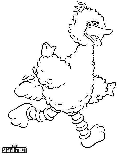 big bird coloring page bird coloring pages sesame street coloring