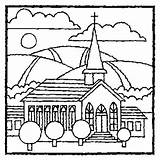 Colorear Iglesia Chiesa Igreja Igrejas Kleurplaat Chiese Disegno Kleurplaten sketch template