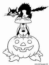Halloween Pluto Coloring Printables Pages Printable sketch template