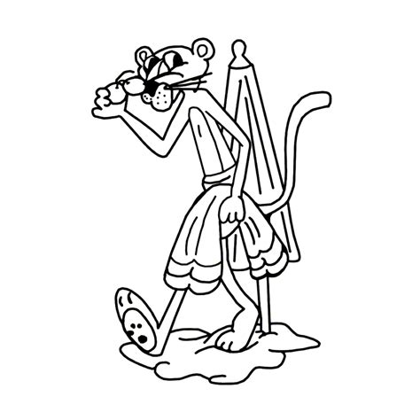 pink panther coloring pages books    printable