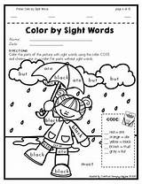 Spring Sight Words Edition Color Primer Bundle Followers sketch template