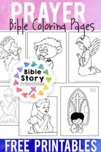 prayer bible coloring pages bible story printables