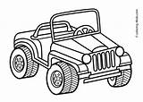 Jeep Coloring Pages Kids Printable Drawing Color Clipart Book Transportation Road Print Colouring Army Toyota Preschool Land Truck Military Jeeps sketch template