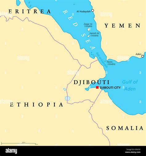 bab el mandeb political map strait  yemen  arabian stock