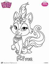 Palace Princess Pets Coloring River Printable Disney Pet Skgaleana Print Color sketch template