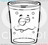 Pint Beer Drunk Outlined Coloring Clipart Cartoon Vector Thoman Cory Clip sketch template