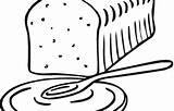 Toast Coloring Pages Sheet Printable Clipart sketch template