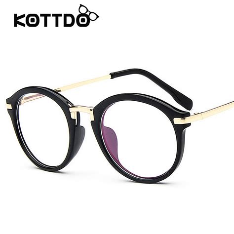 Retro Round Eyeglasses Frame Women S Brand Designer Men