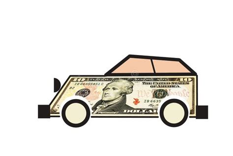 dollar car stock image image  costly bank concepts