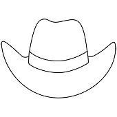wild west cowboy hat template wild west cowboys hat template