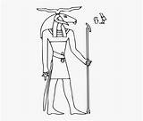 Egyptian Monochrome Shu Coloringhome Kindpng sketch template