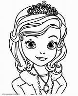 Coloring Pages Sofia First Printable Print Princess Disney Girl Look Other sketch template