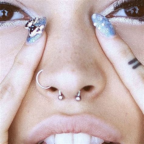 image result for septum ring tumblr face piercings unique body