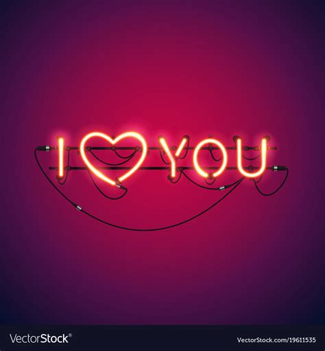 love  neon sign royalty  vector image