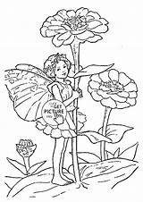 Coloring Zinnia Pages Girls Flower Fairy Printables Kids Wuppsy Designlooter Para Colorear Template 1480 81kb sketch template