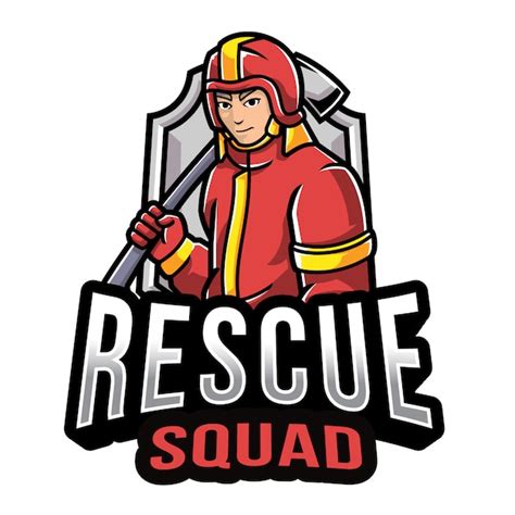 premium vector rescue squad logo template