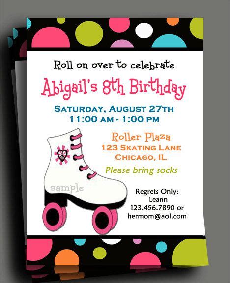 item  unavailable etsy party invite template roller skating