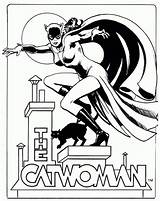 Catwoman Superhero Ancenscp Tocolor sketch template