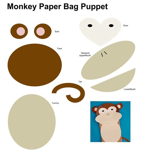 printable paper bag puppets