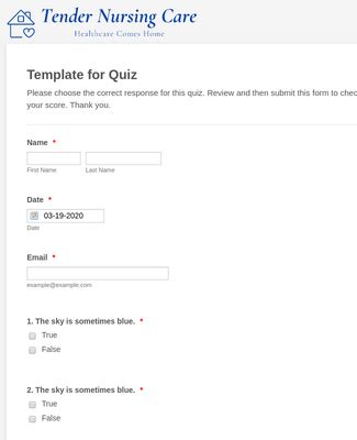 template  quiz form template jotform